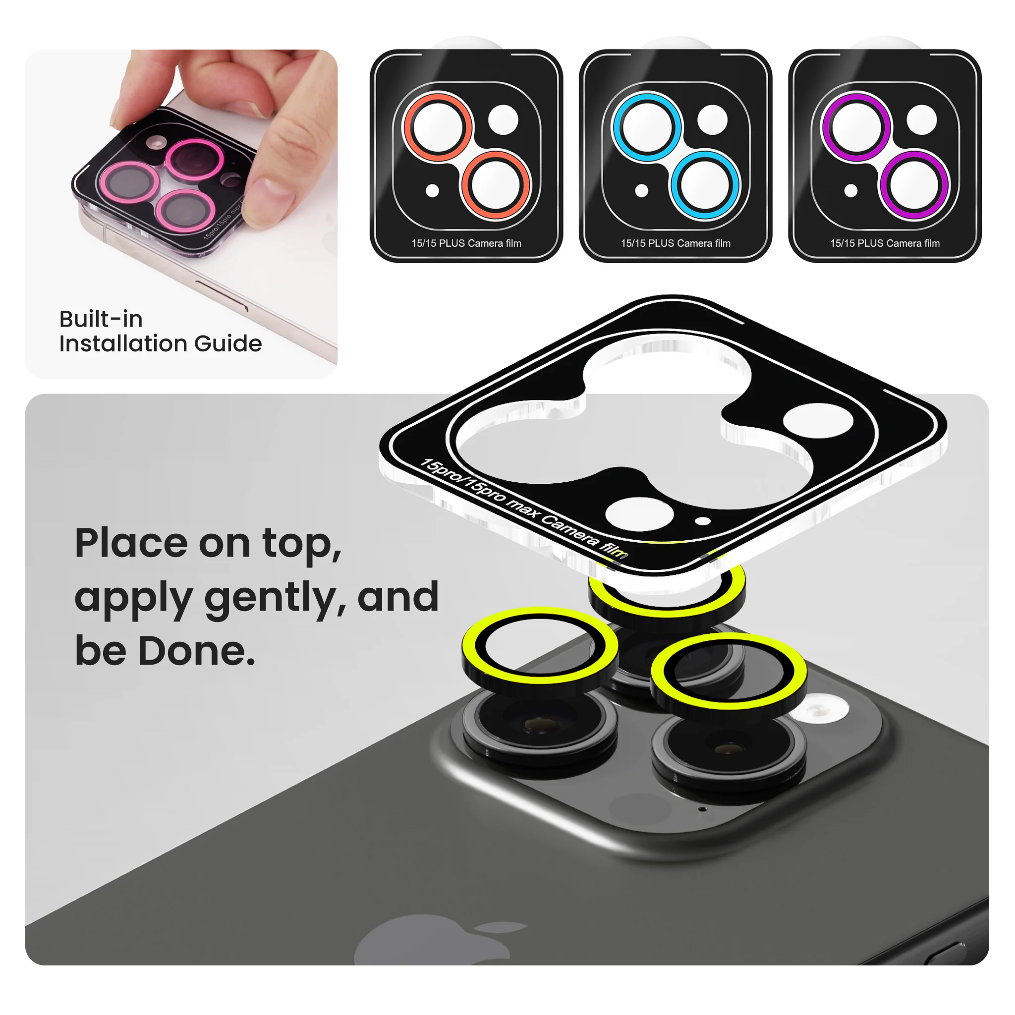 Camera Lens Cover Neo <b>iPhone 15 Pro / 15 Pro Max</b> - Image 8
