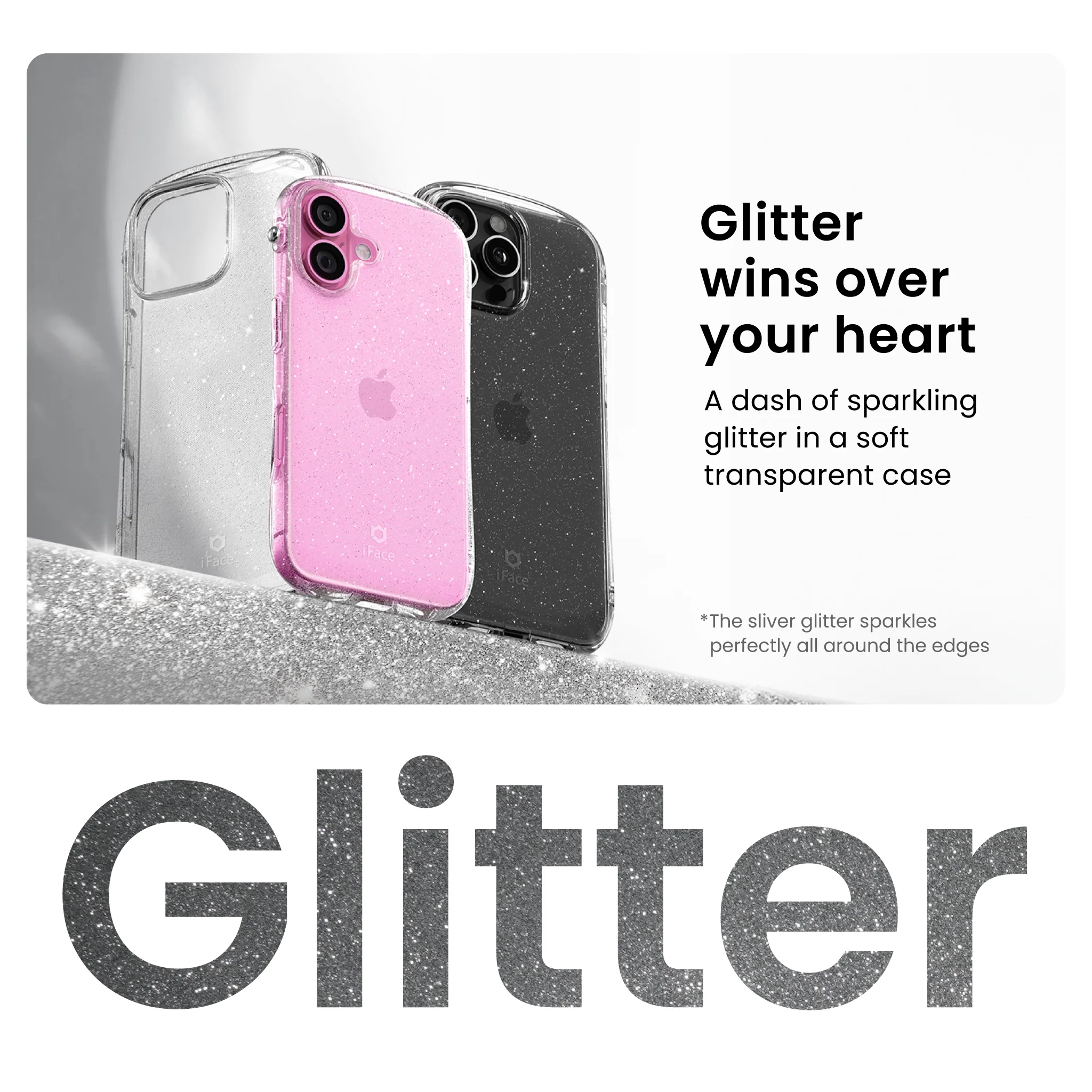 Look in Clear Glitter<b> iPhone 16 <b> - Image 3