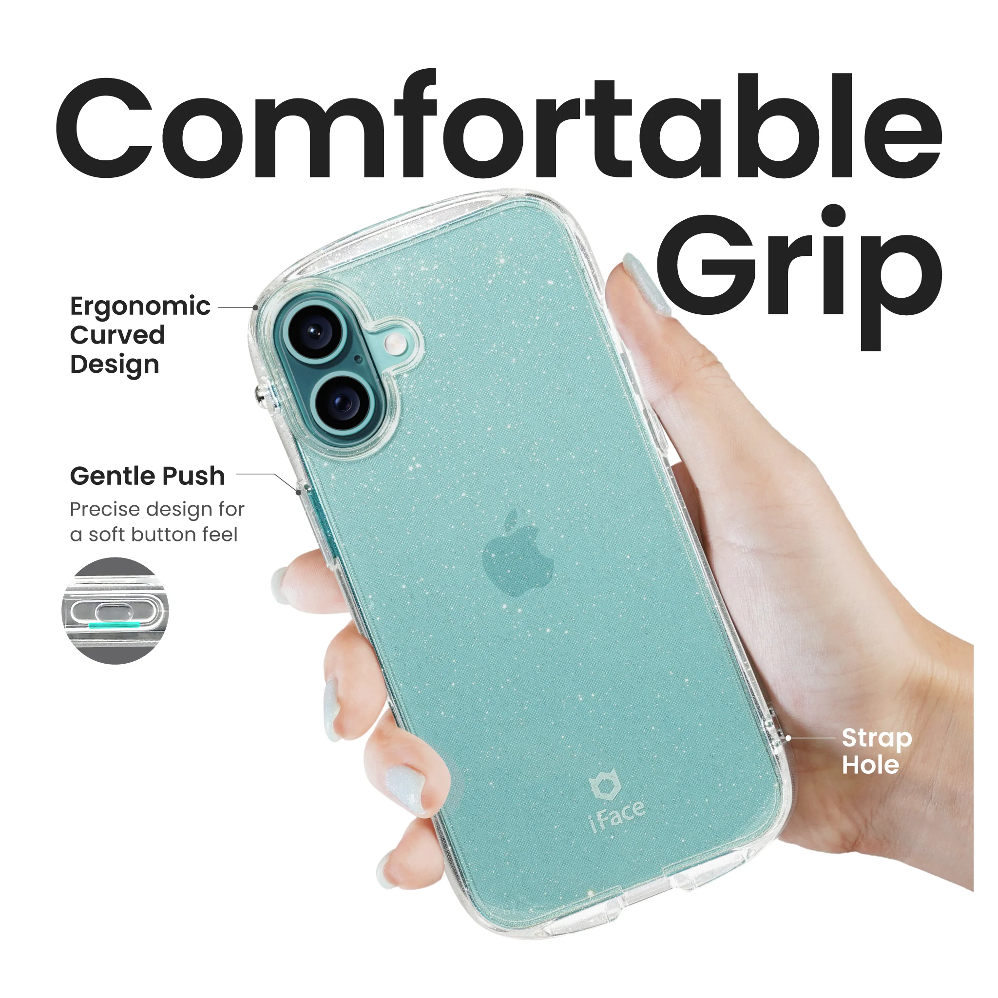Look in Clear Glitter<b> iPhone 16 <b> - Image 5