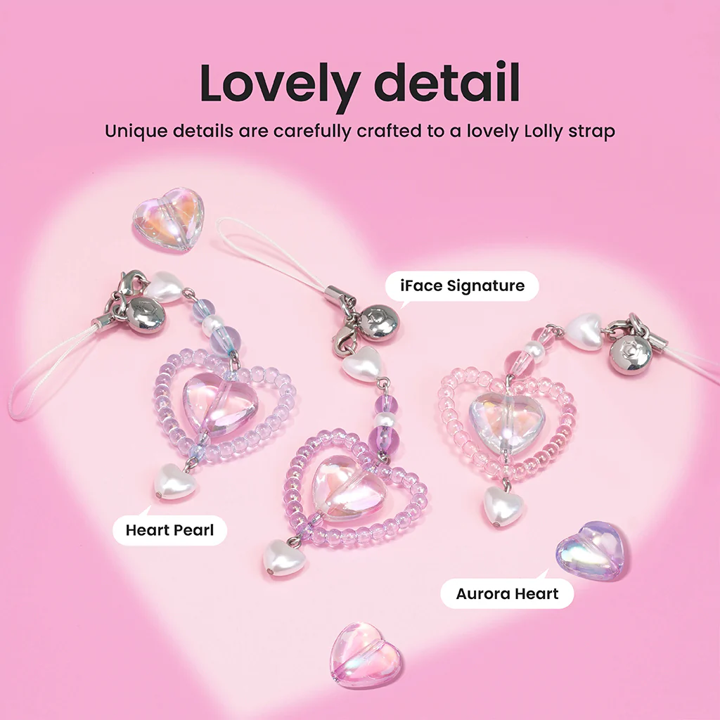 Look in Clear Lolly Strap <b> Peach / Violet </b> - Image 3