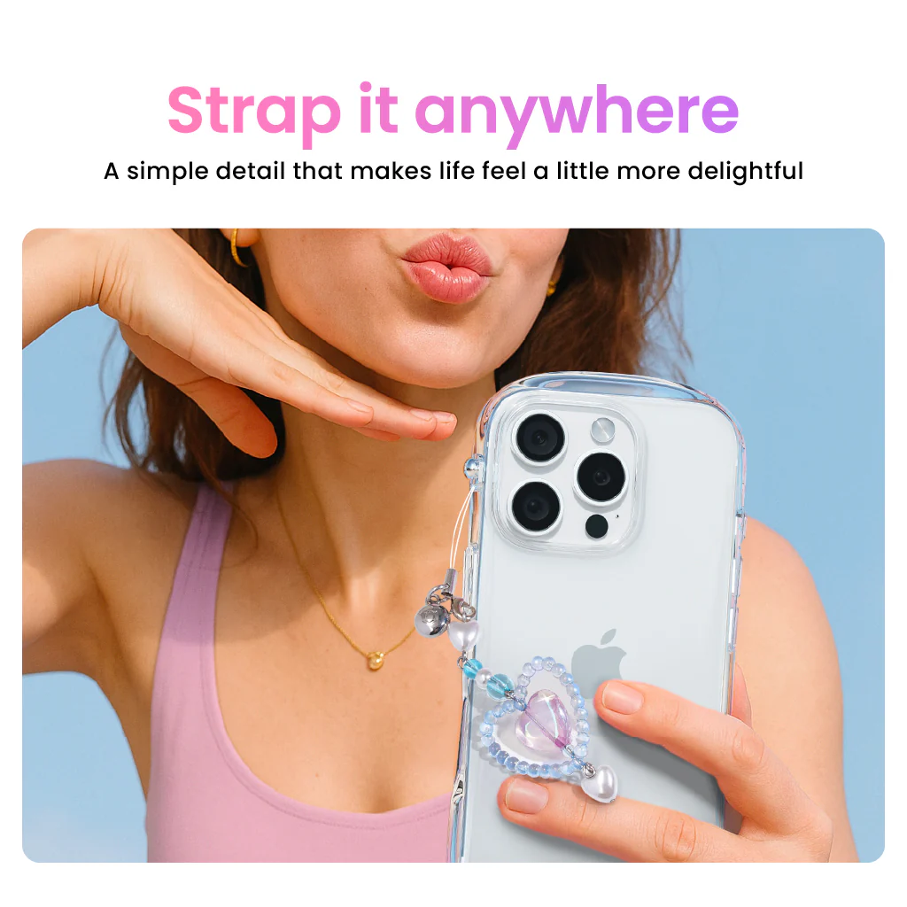 Look in Clear Lolly Strap <b> Peach / Violet </b> - Image 5