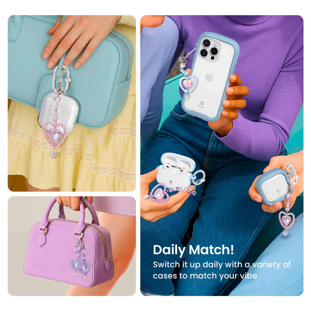 Look in Clear Lolly Strap <b> Peach / Violet </b> - Image 6