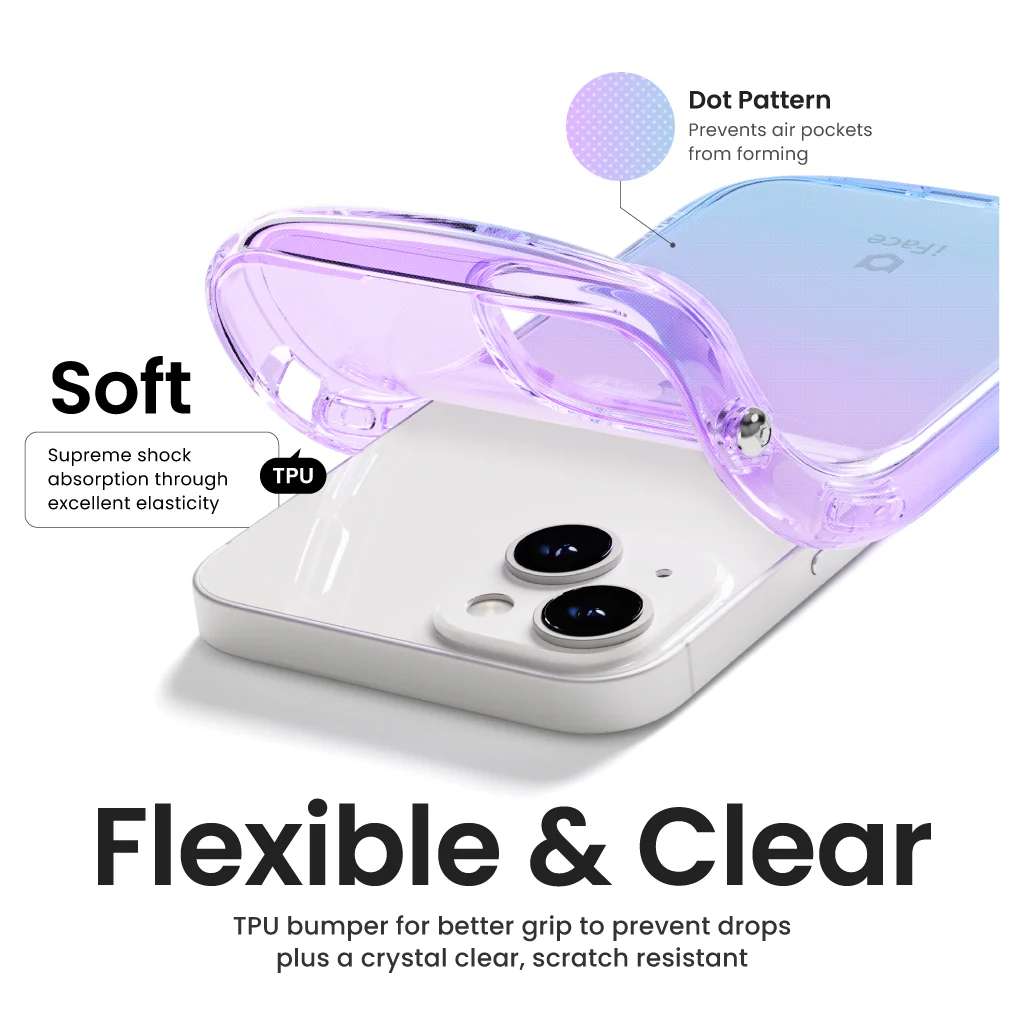 Look in Clear Lolly Peach / Violet <b>iPhone 15 / 14 / 13</b> - Image 3