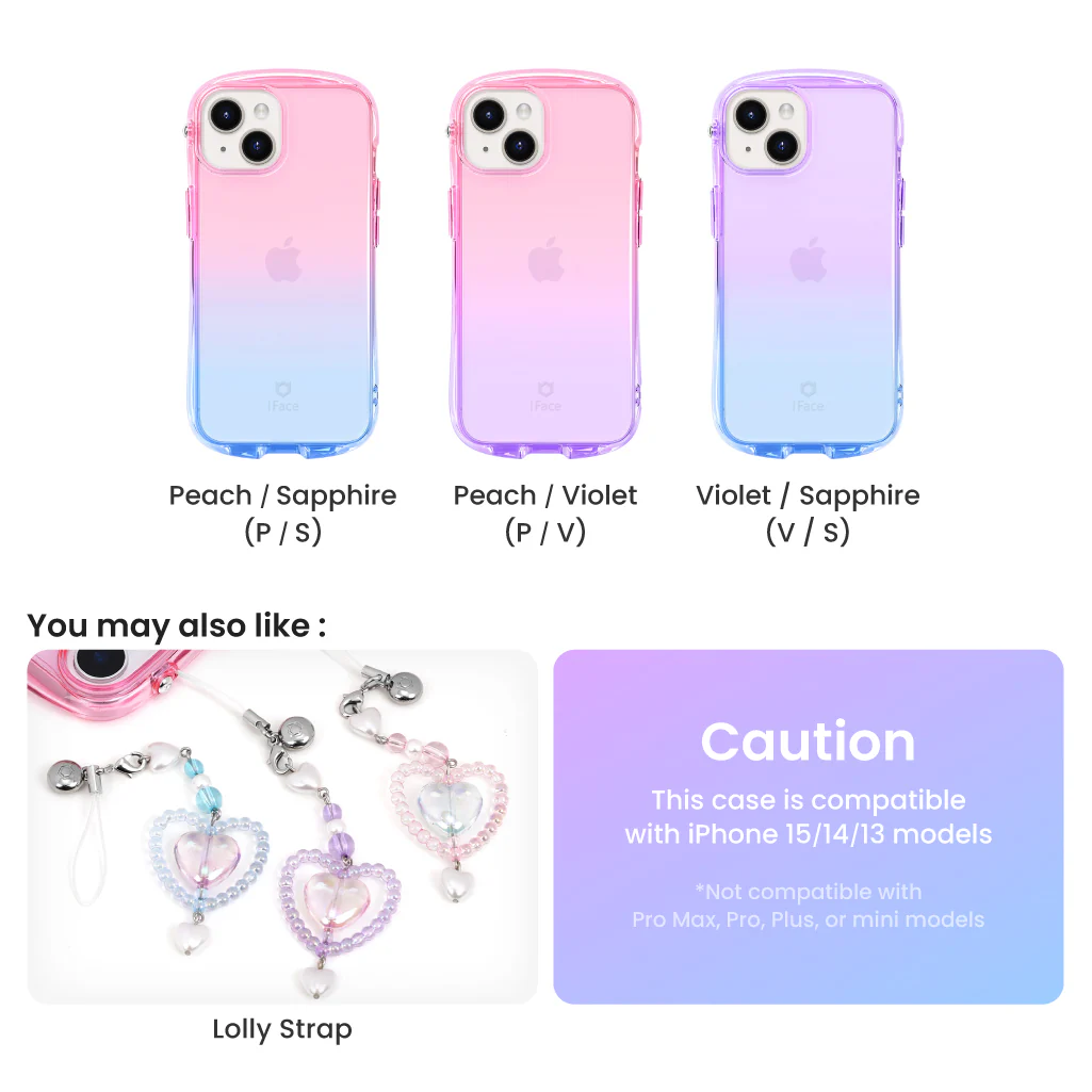 Look in Clear Lolly Peach / Violet <b>iPhone 15 / 14 / 13</b> - Image 8
