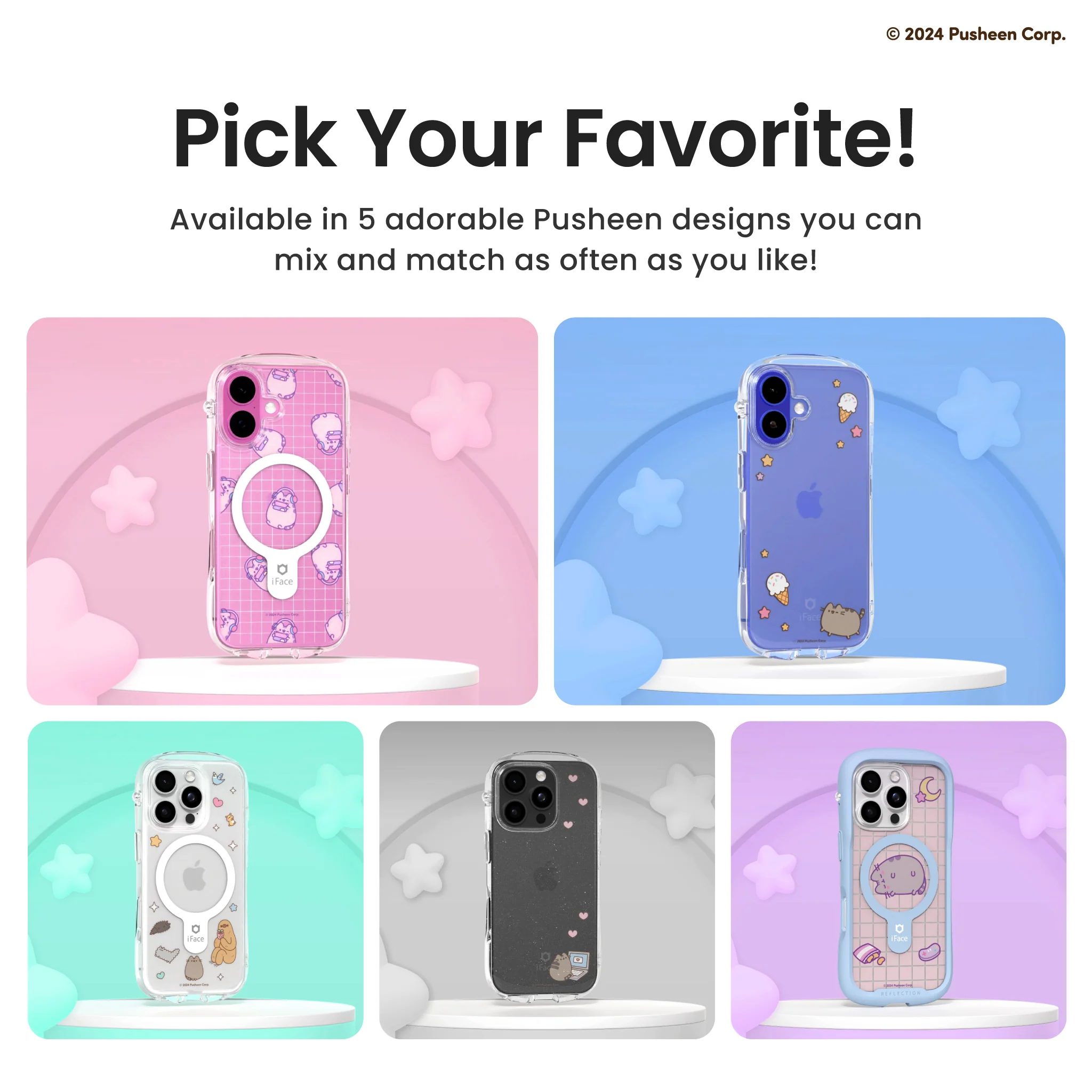 iFace x Pusheen Inner Sheet <b> iPhone 16 Pro </b> - Image 10