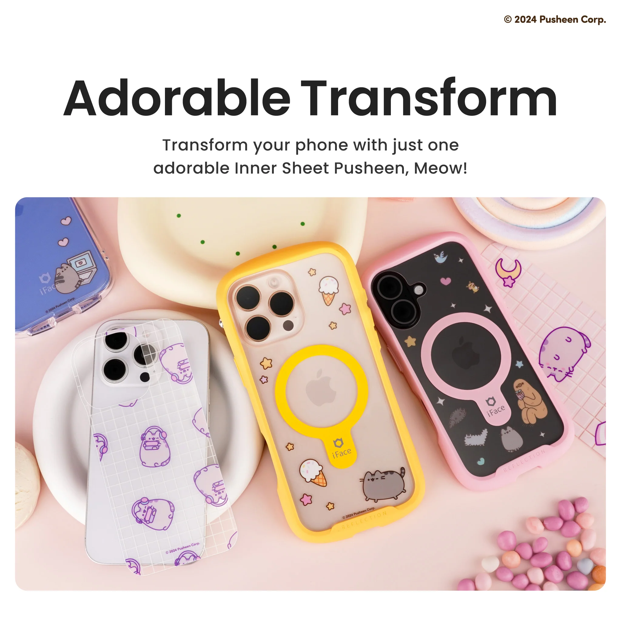 iFace x Pusheen Inner Sheet <b> iPhone 16 Pro </b> - Image 7