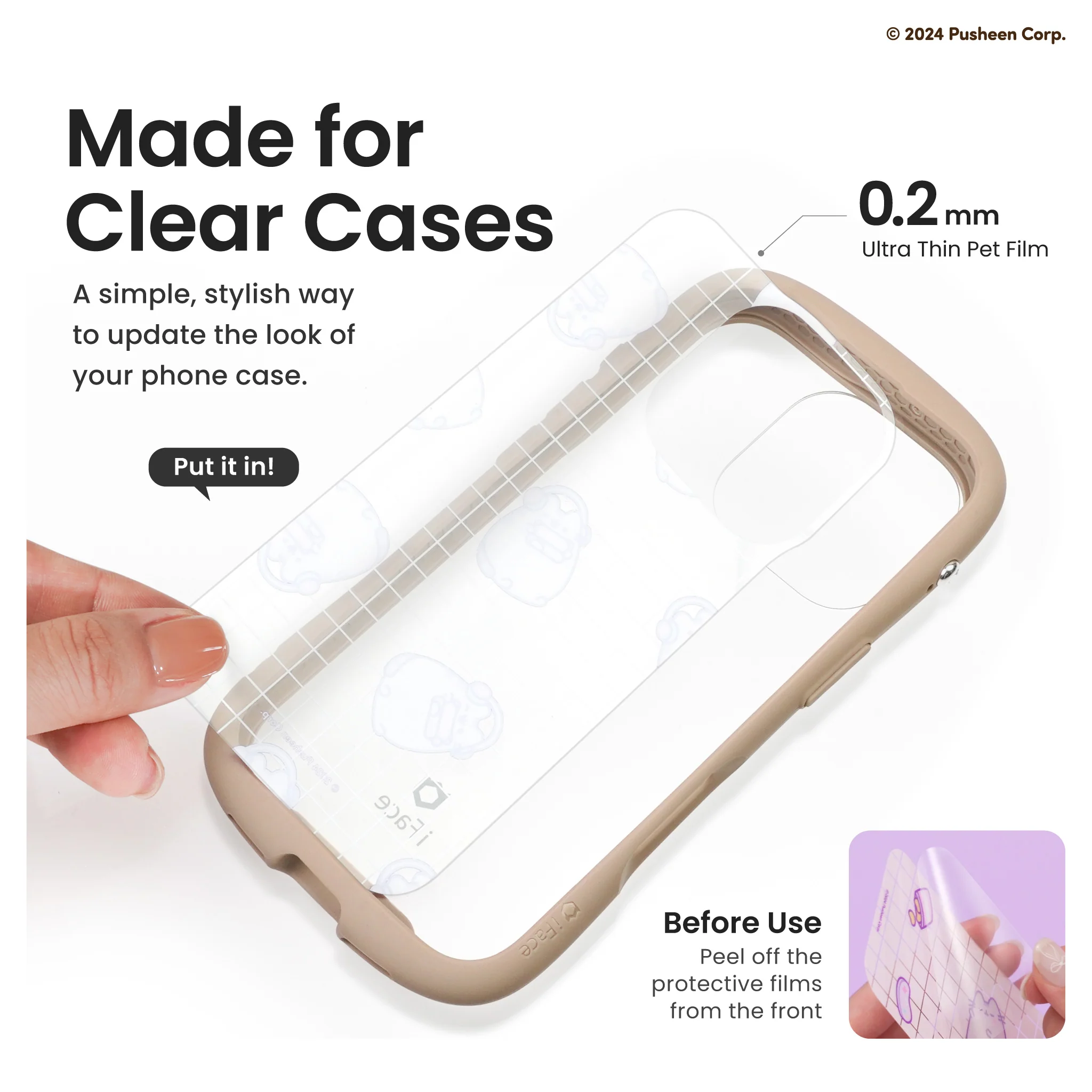iFace x Pusheen Inner Sheet <b> iPhone 16 Pro </b> - Image 8