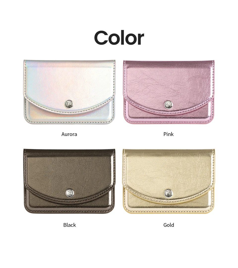 Side Flap Card Wallet <b> Pink </b> - Image 10
