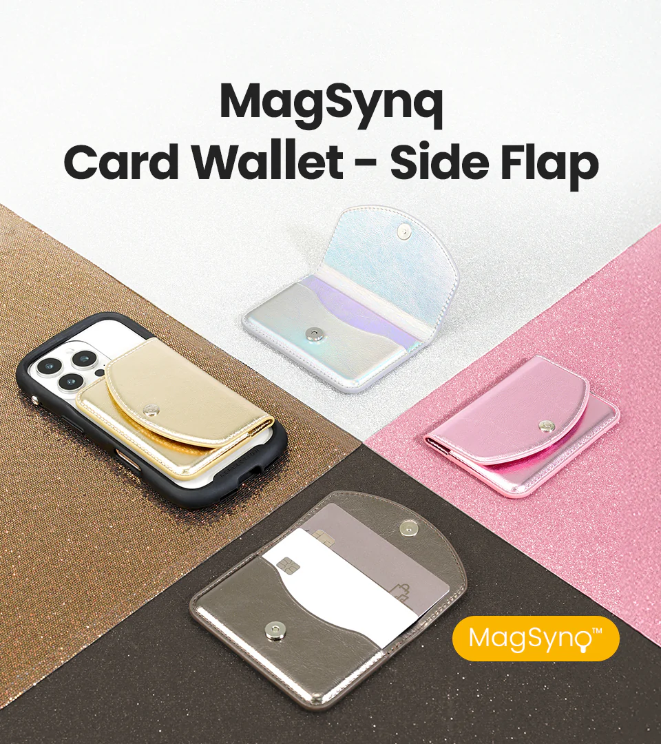 Side Flap Card Wallet <b> Pink </b> - Image 2
