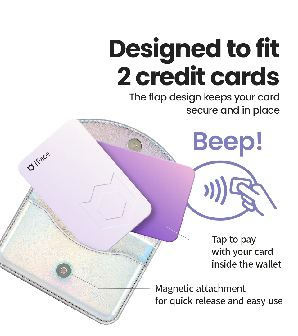 Side Flap Card Wallet <b> Pink </b> - Image 5